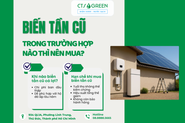 Trường hợp nào nên dùng biến tần cũ