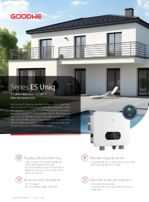 Bảng thông số kỹ thuật (Datasheet) biến tần Hybrid GoodWe Series ES Uniq (3-12kW)