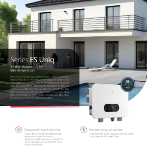 Bảng thông số kỹ thuật (Datasheet) biến tần Hybrid GoodWe Series ES Uniq (3-12kW)