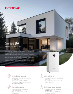 Datasheet Pin lithium áp thấp GoodWe BAT GW14.3-BAT-LV-G10 – 14.3kWh