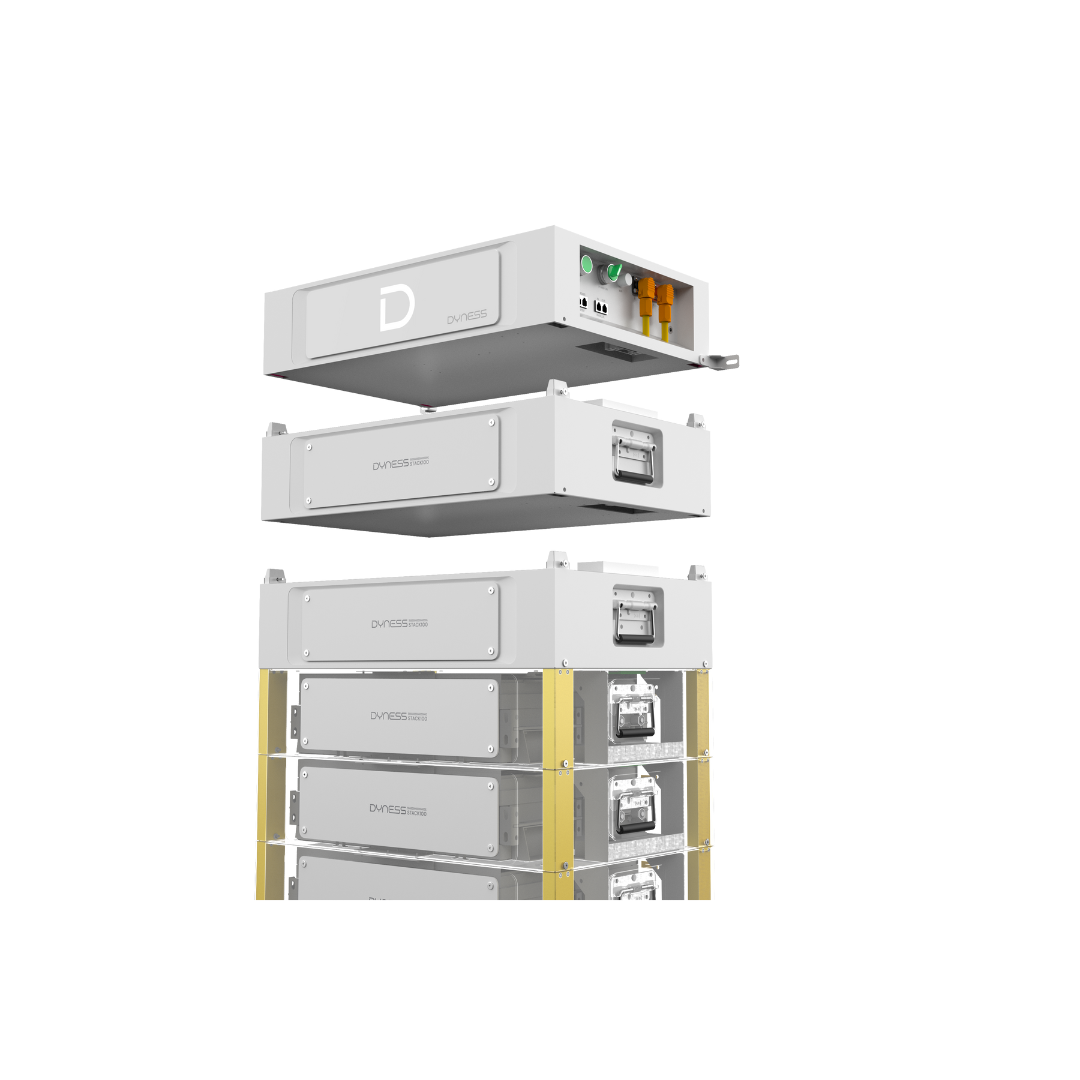 Lắp đặt xếp chồng Pin lưu trữ áp cao Dyness STACK100 Cơ chế lắp đặt xếp chồng không dây của Pin lưu trữ áp cao Dyness STACK100.