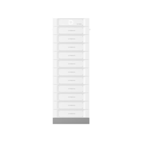 Thiết kế mặt trước của Module Pin mở rộng Dyness Stack100-Expand màu trắng.