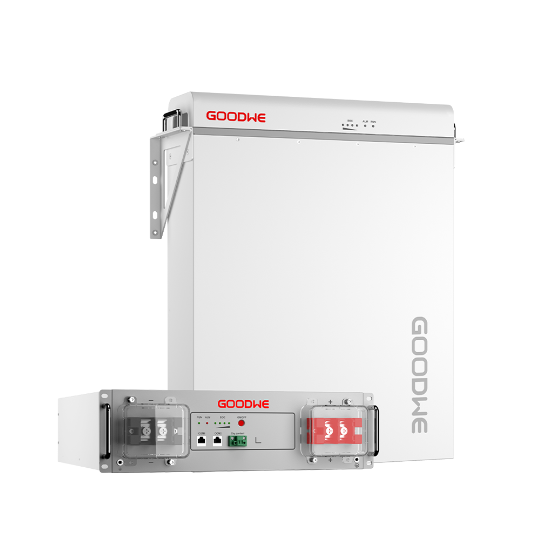 Pin lithium áp thấp GoodWe Lynx A G3 LX A5.0-30 đa năng Bộ đôi Pin lithium áp thấp GoodWe Lynx A G3 LX A5.0-30 lắp đứng và lắp rack.