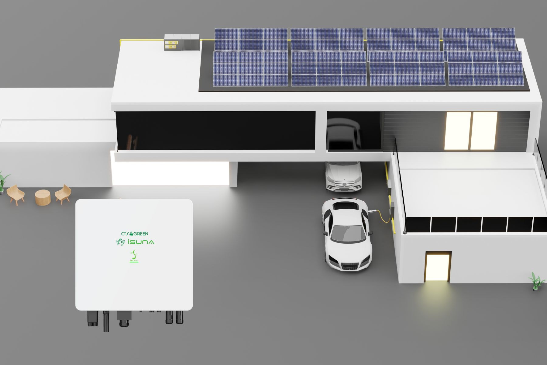 Hệ thống điện mặt trời hybrid sử dụng biến tần SineXcel